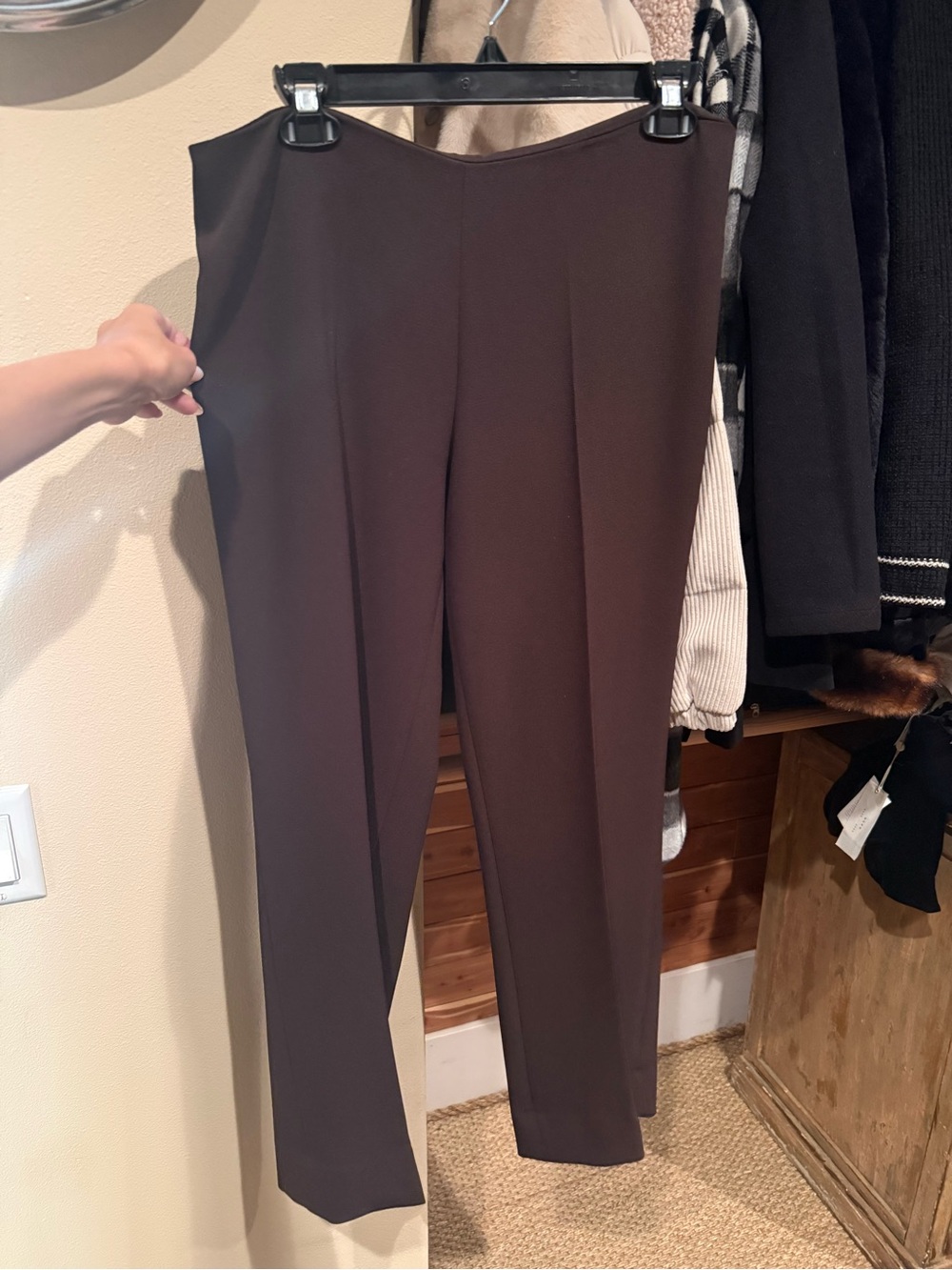 Alberto Makali Women's Straight-Leg Pants in Dark Brown